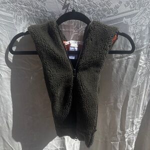 Veronica Beard Oakleigh Hooded Dickie in Army Green